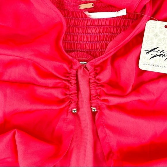 Free People Calista Top in Strawberry Size Large - Picture 5 of 10